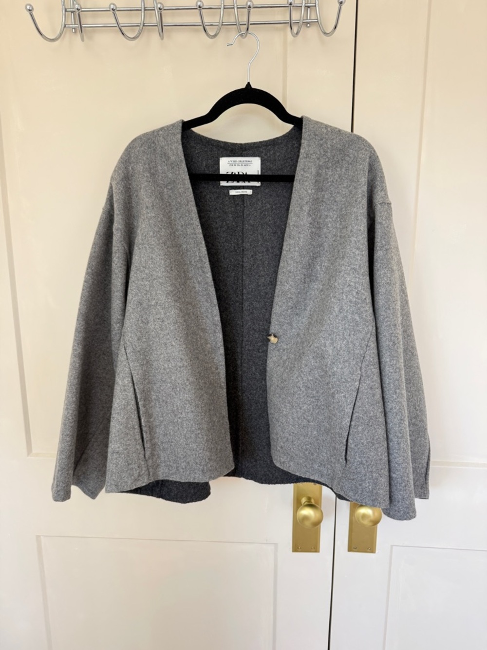 Zara Gray Wool Jacket